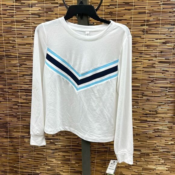 ID Ideology Women S Active Chevron Top White Size Small - Picture 2 of 3